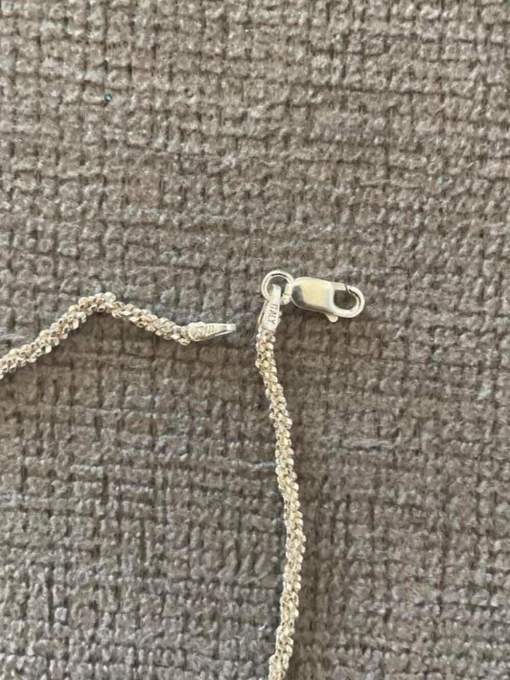 Authentic Italian 925 Silver Rock Rope Chain - Picture 9 of 9